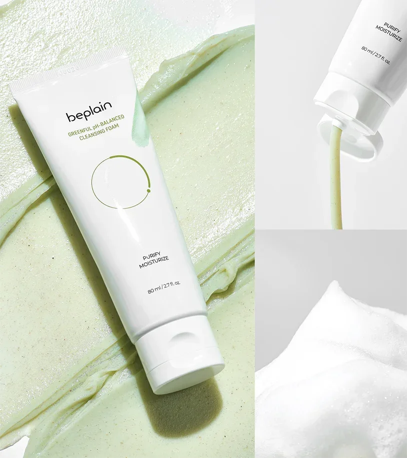 [beplain] Mung Bean pH-Balanced Cleansing Foam 80ml