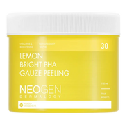 [NeoGen] DERMALOGY LEMON BRIGHT PHA GAUZE PEELING 190ML (30 PADS)