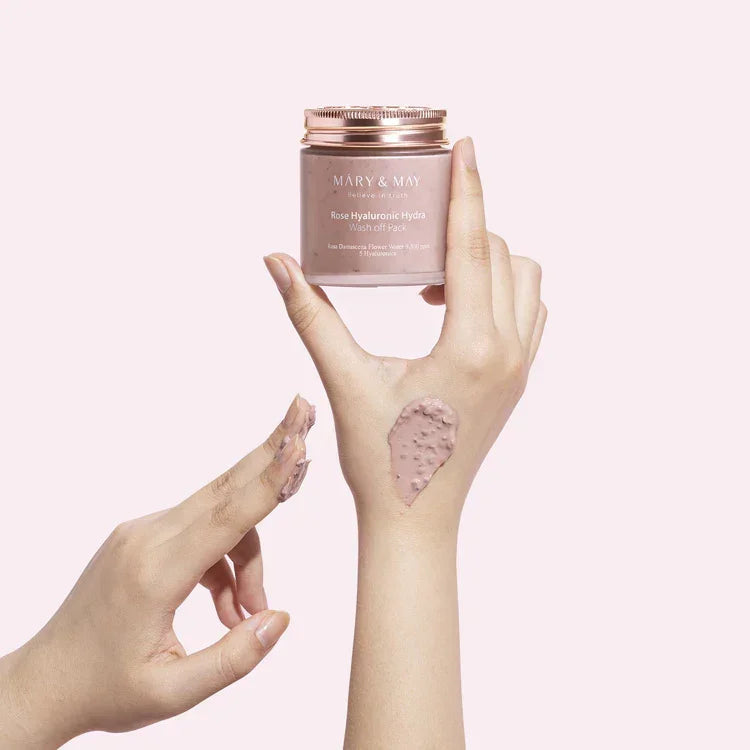 [Mary&May] Rose Hyaluronic Hydra Wash Off Pack 125g