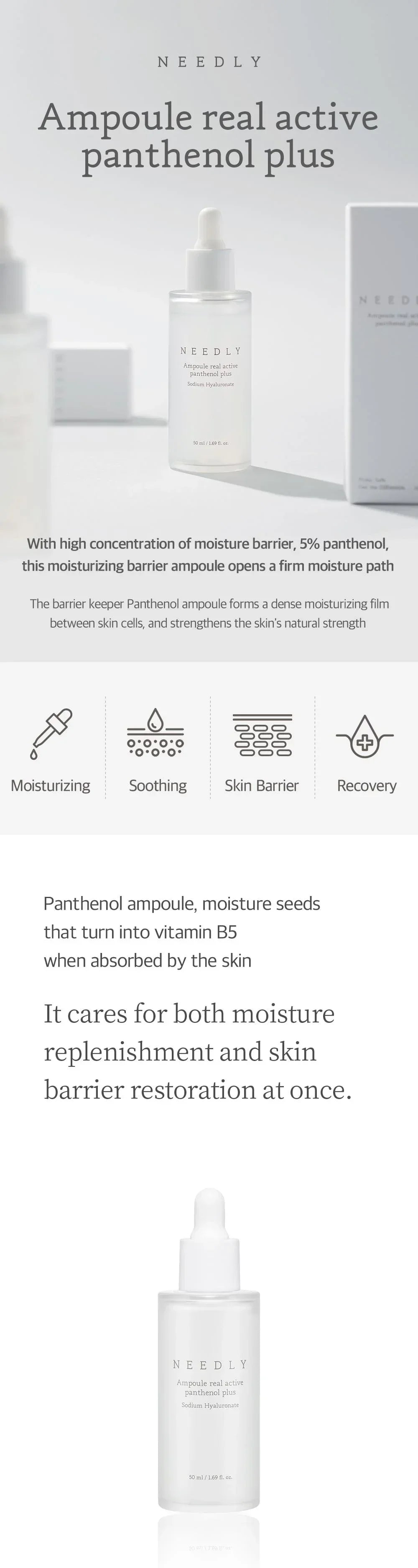 [Needly] Ampoule real active panthenol plus 50ml