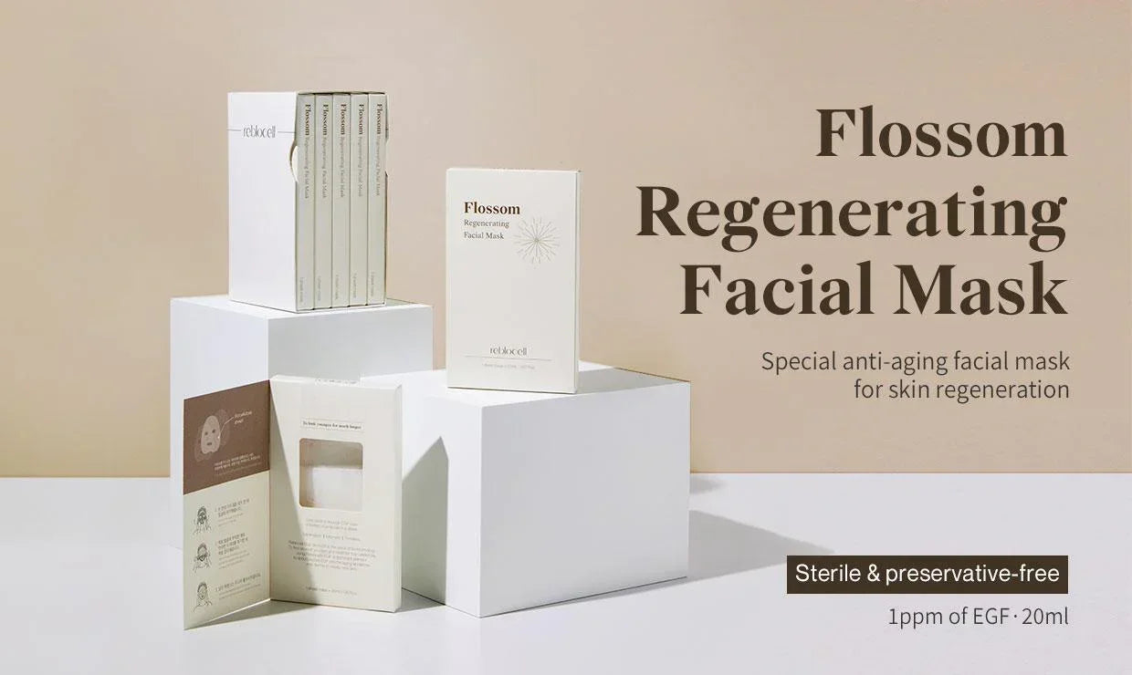 [Reblocell] Flossom Regenerating Facial Mask EGF 1ppm 1 Sheet