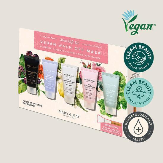 [Mary&May] Vegan Wash Off Mask Mini Gift Set (30g x5)