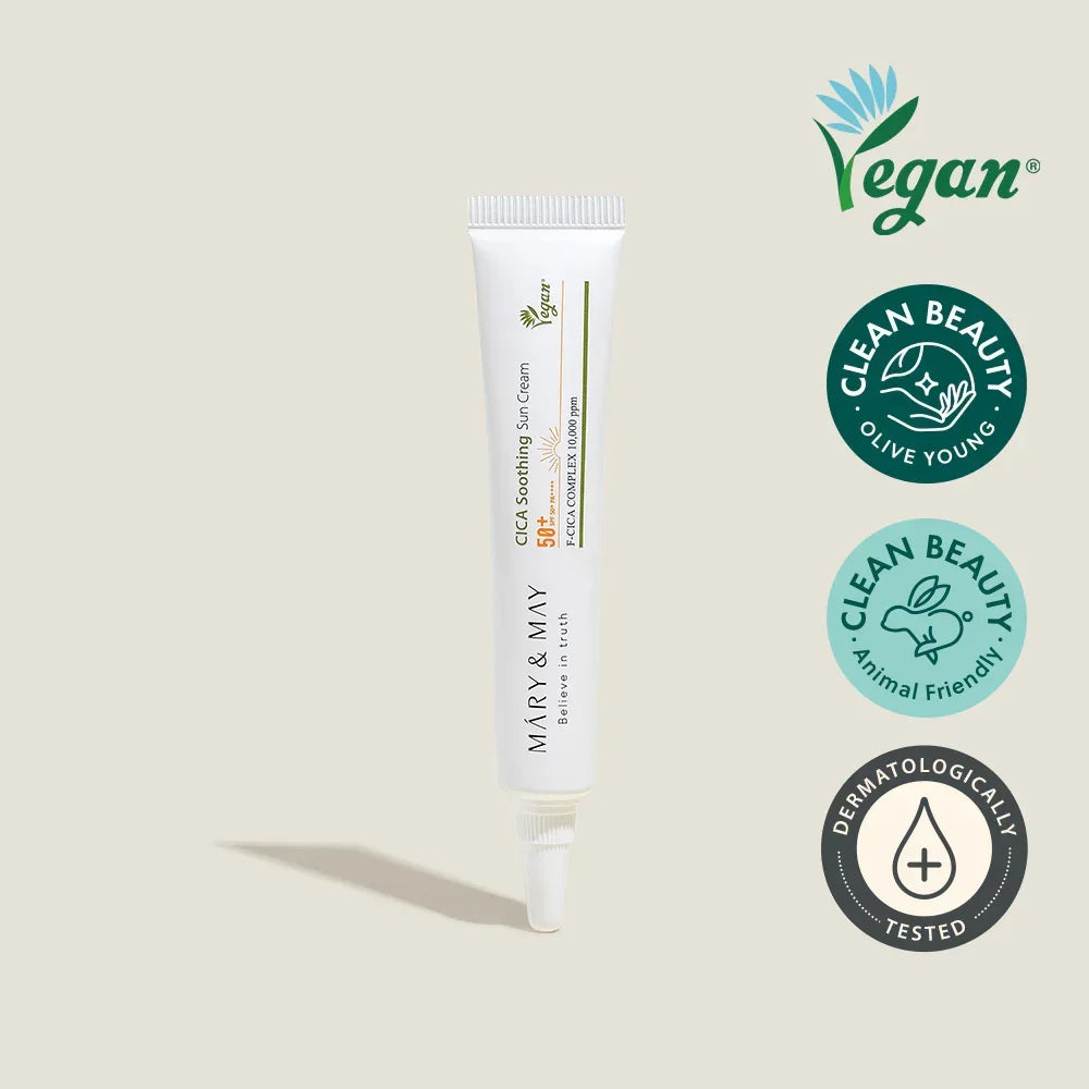 [Mary&May] CICA Soothing Sun Cream SPF50+ PA++++ - 12g [Miniature]