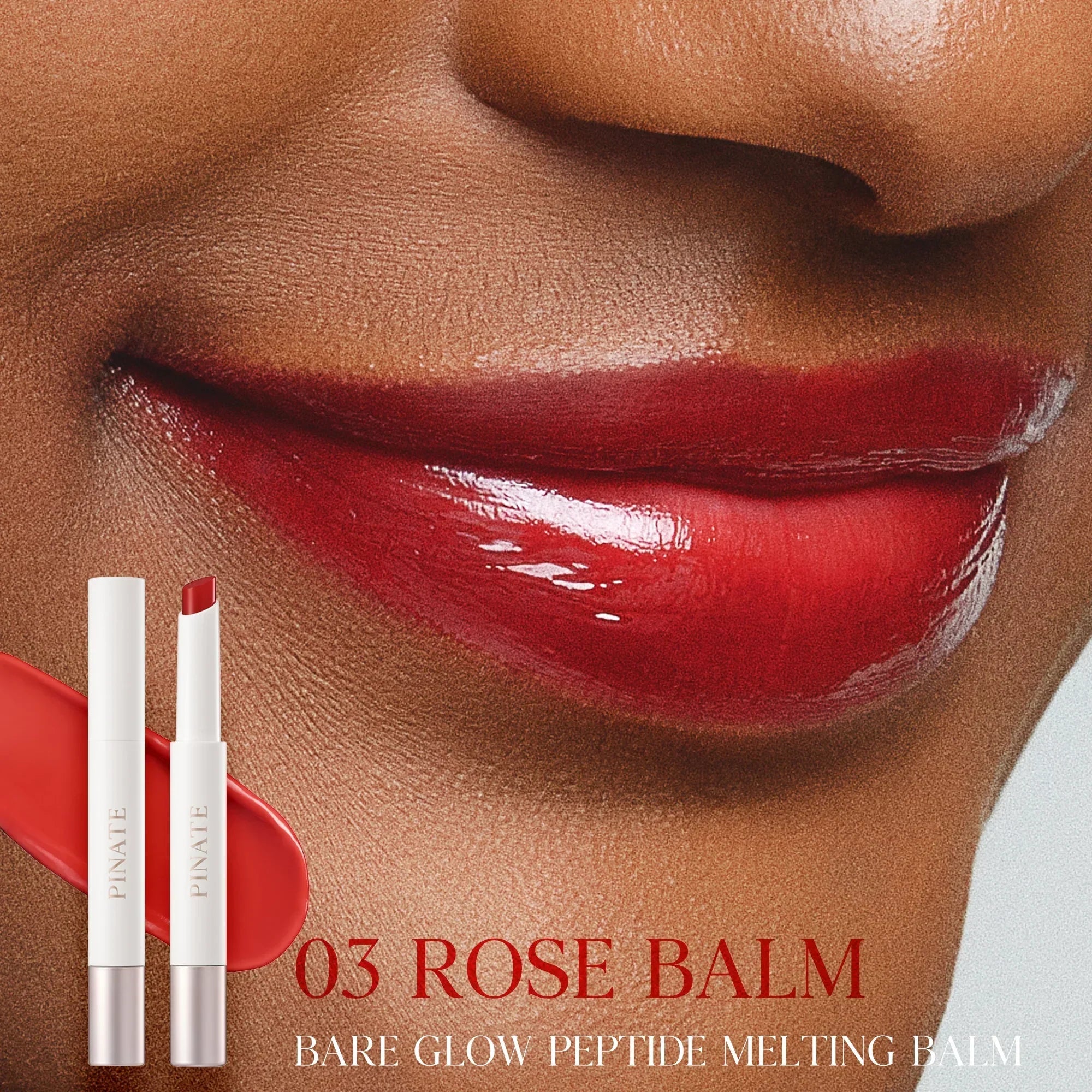 [Pinate] Bare Glow Peptide Melting Balm - 03 Rose balm 1.8g