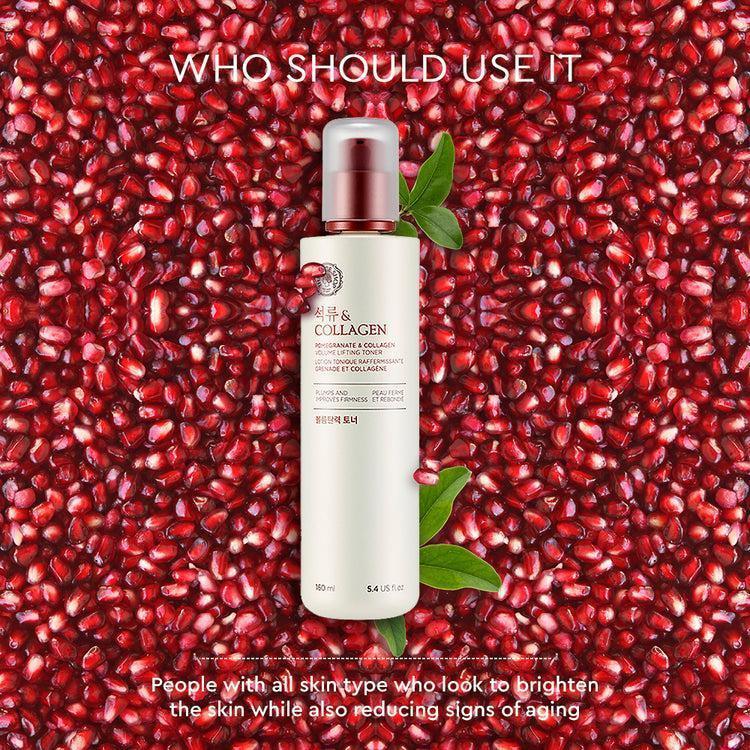 [Thefaceshop] POMEGRANATE AND COLLAGEN VOLUME LIFTING TONER 160ml