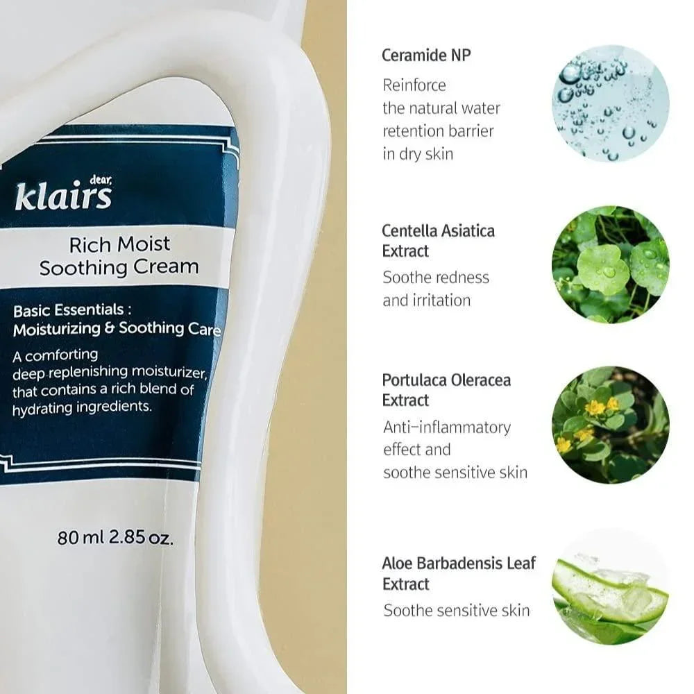 [Dear Klairs] Rich Moist Soothing Cream 80ml