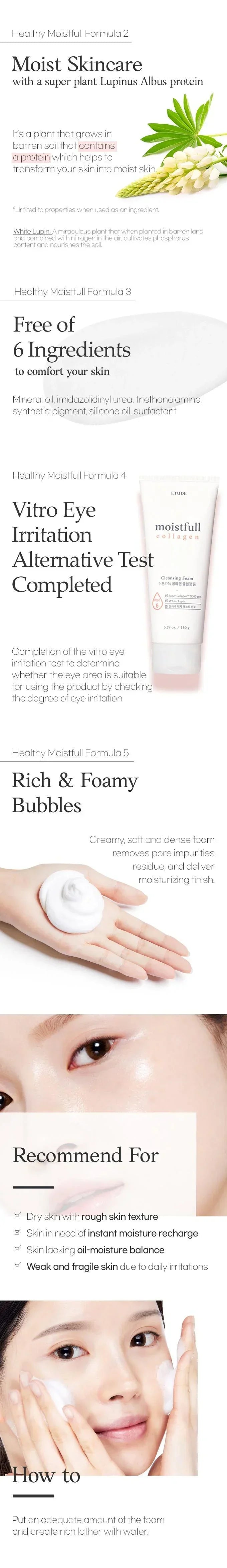 [EtudeHouse] Moistfull Collagen Cleansing Foam 150ml