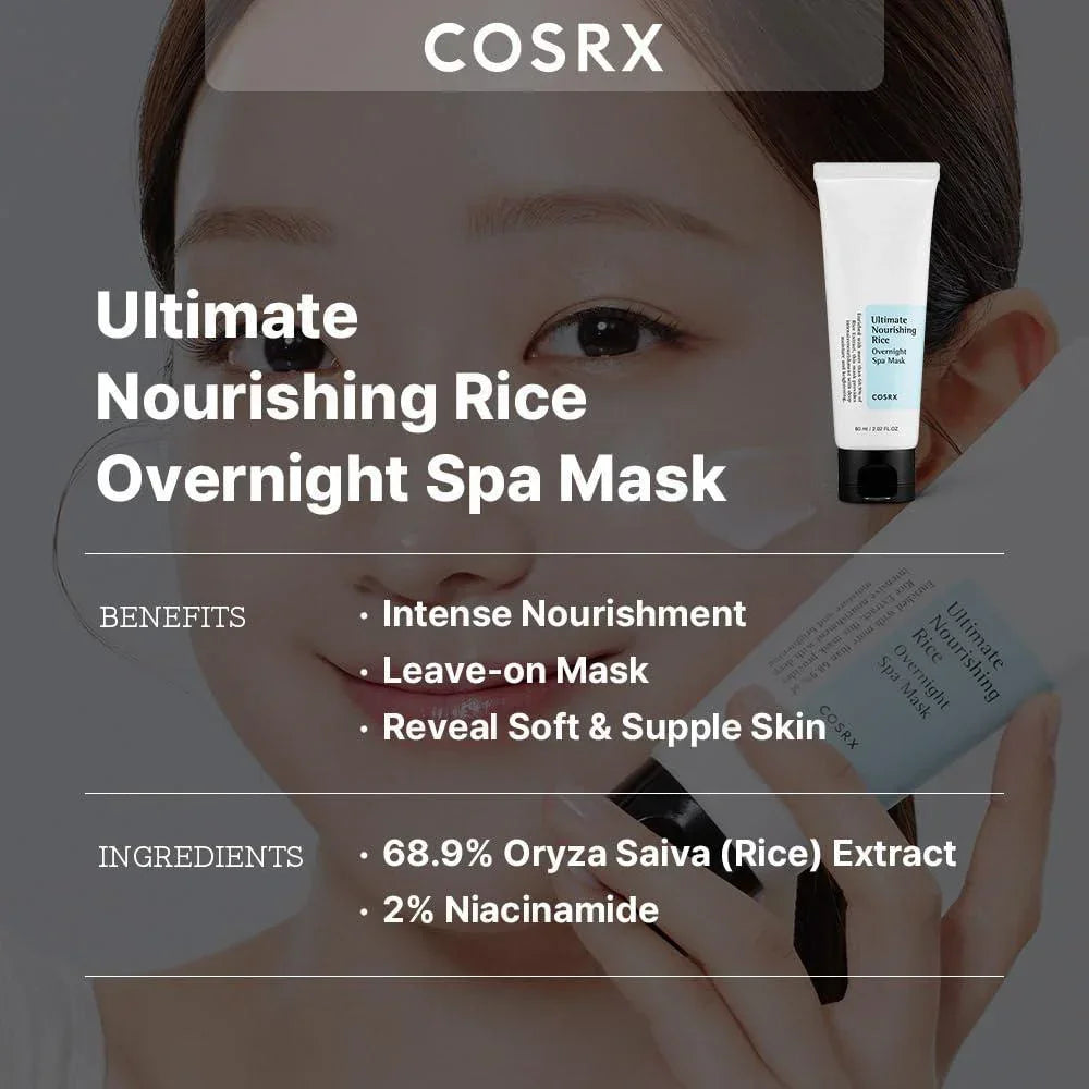 [Cosrx] Ultimate Nourishing Rice Overnight Spa Mask 60ml