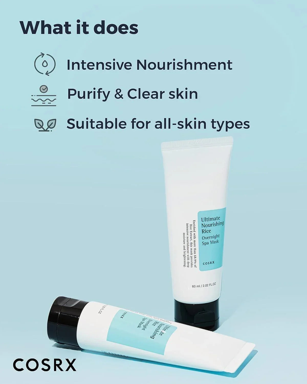 [Cosrx] Ultimate Nourishing Rice Overnight Spa Mask 60ml