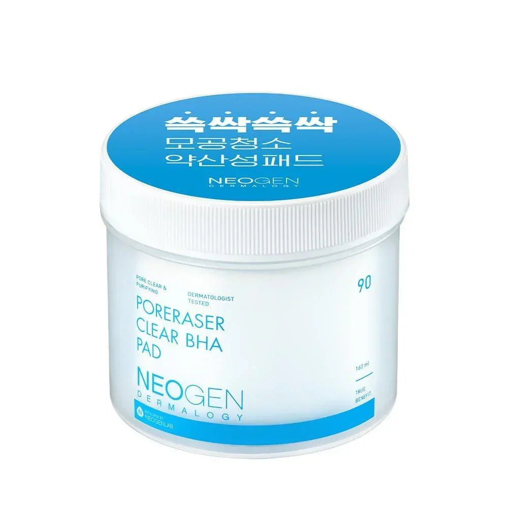 [NeoGen] DERMALOGY PORERASER CLEAR BHA PAD 160ML (90 PADS)
