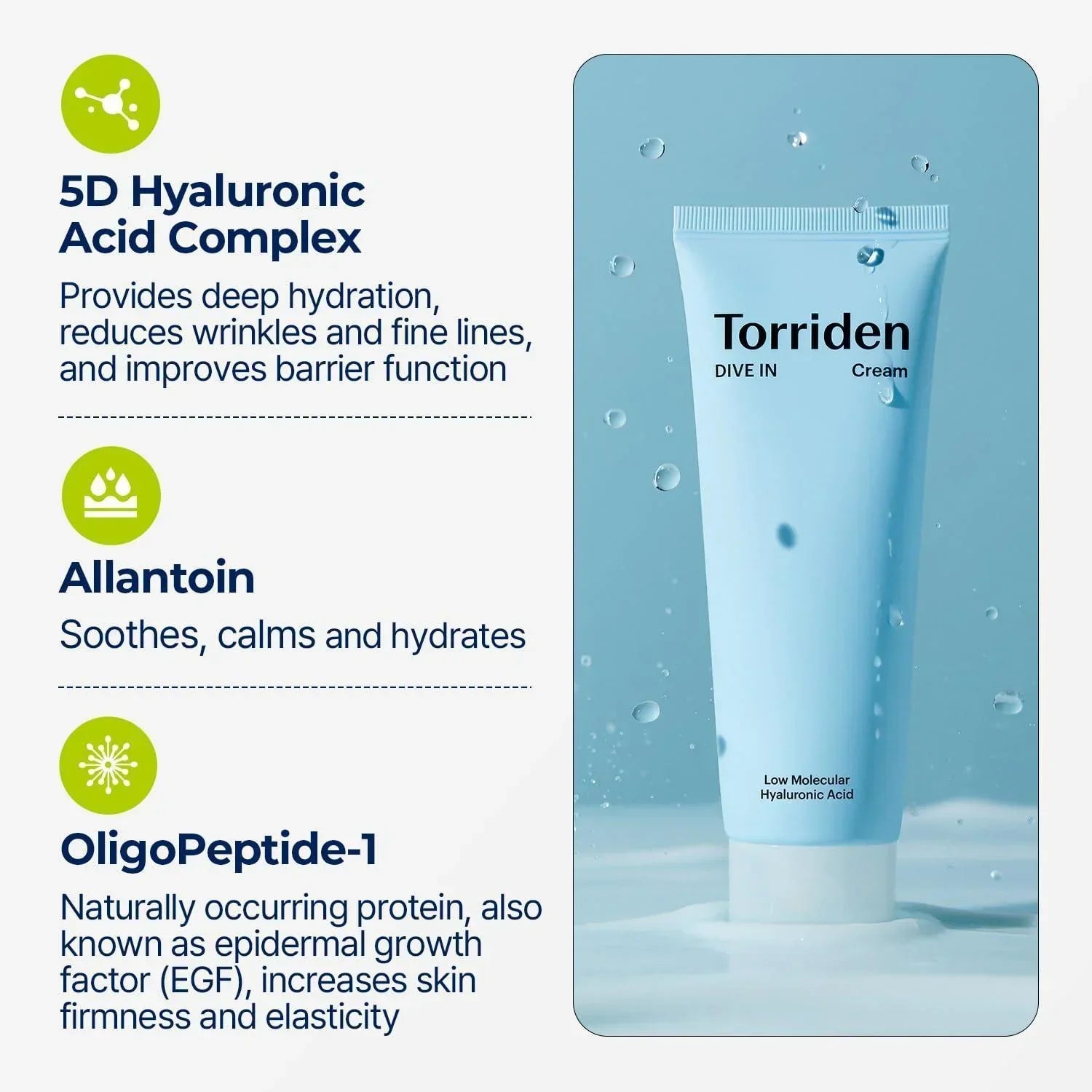 [Torriden] DIVE IN Low Molecular Hyaluronic Acid Cream 80ml