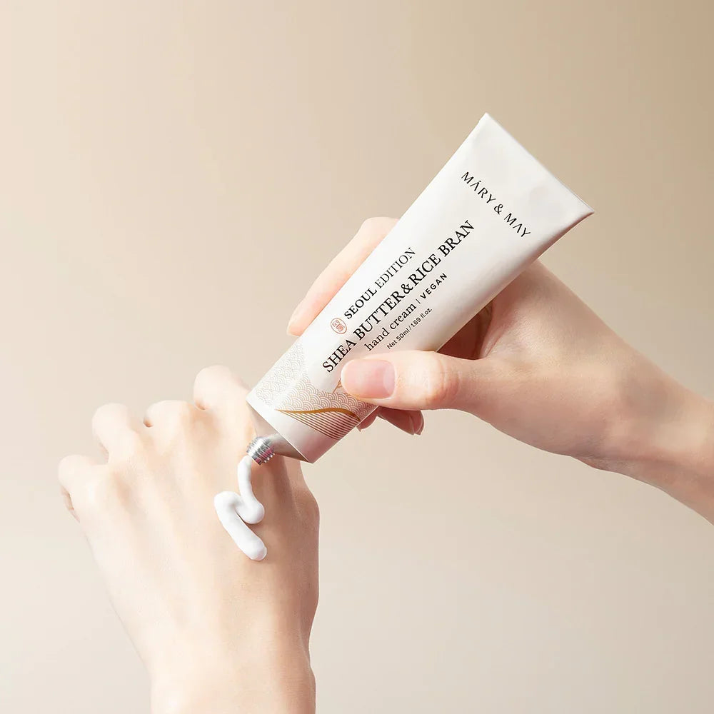 [Mary&May] Seoul Edition SHEA BUTTER & RICE BRAN Hand Cream 50ml