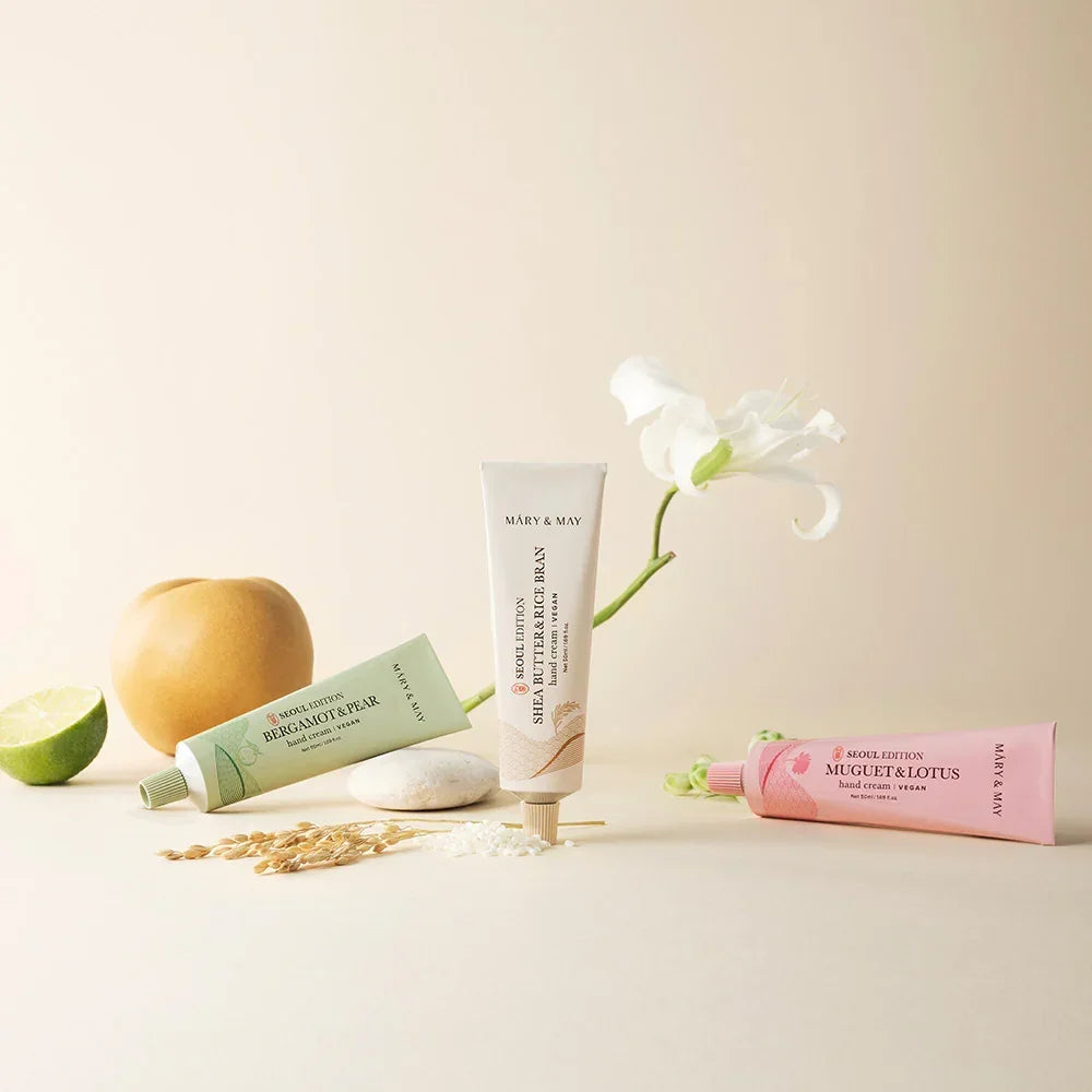 [Mary&May] Seoul Edition SHEA BUTTER & RICE BRAN Hand Cream 50ml