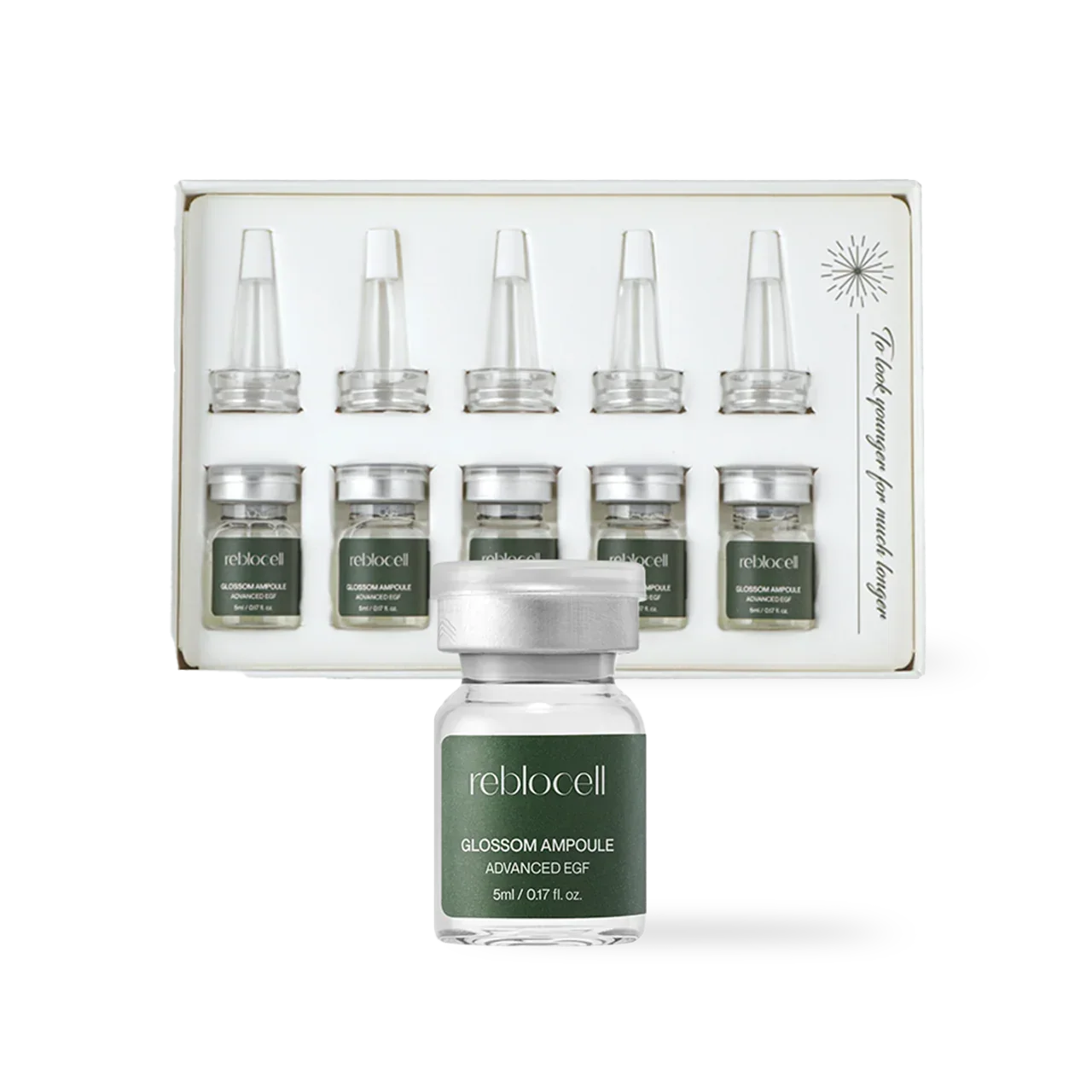 [Reblocell] Glossom Ampoule EGF 4ppm 5ml x 5