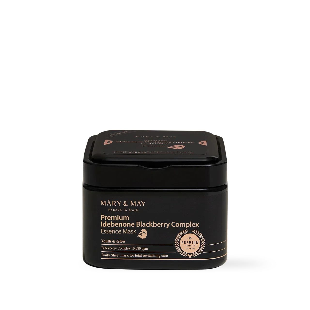 [Mary&May] Premium Idebenone Blackberry Complex Essence Mask 20EA/250g