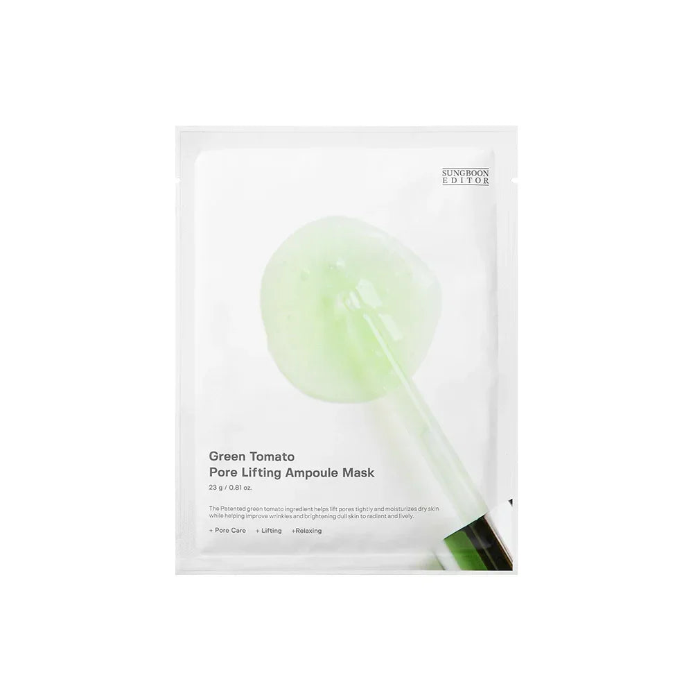 [SUNGBOON EDITOR] Green Tomato Pore Lifting Ampoule Mask 23g*10pcs