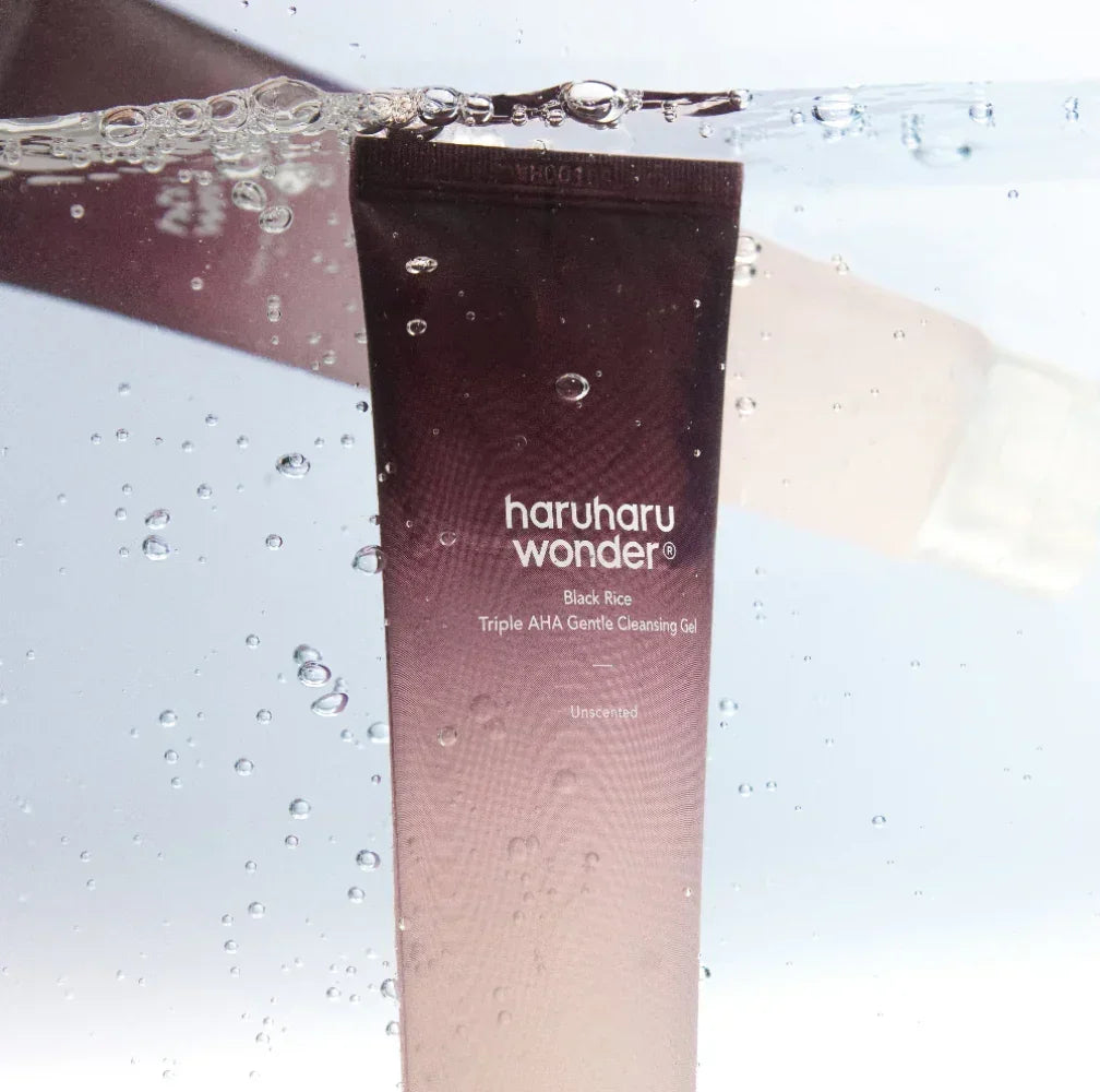 [haruharuwonder] Black Rice Triple AHA Gentle Cleansing Gel Unscented 100ml