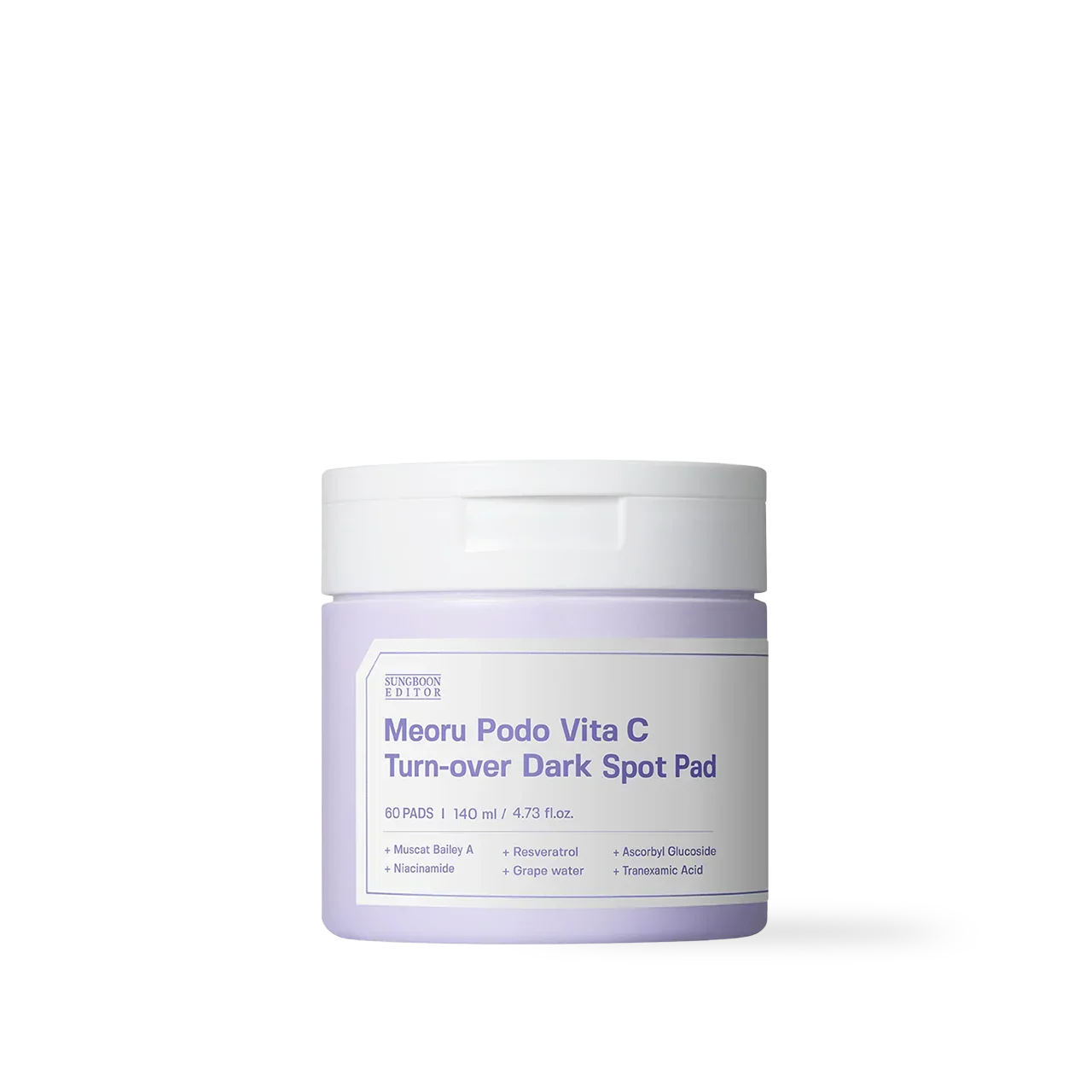 [SUNGBOON EDITOR] Meoru Podo Vita C Turn-over Dark Spot Pad 60pcs, 140ml