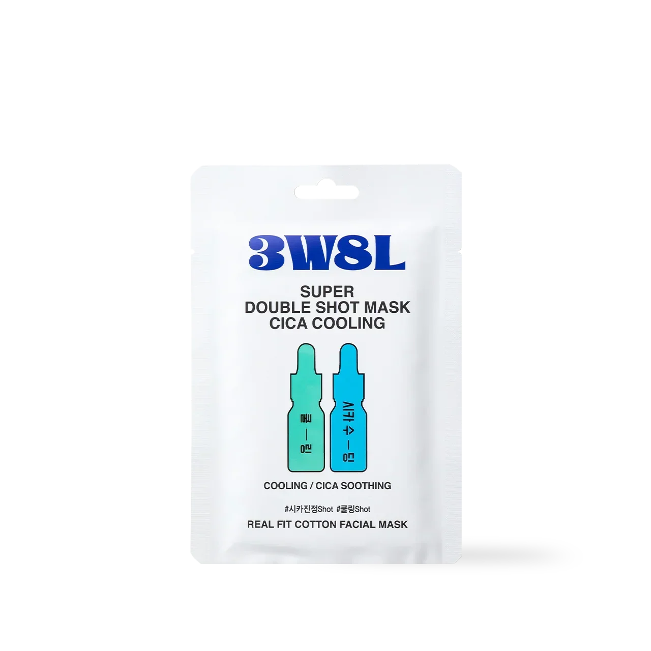 [3W8L] Super Double Shot Mask Cica Cooling 27ml