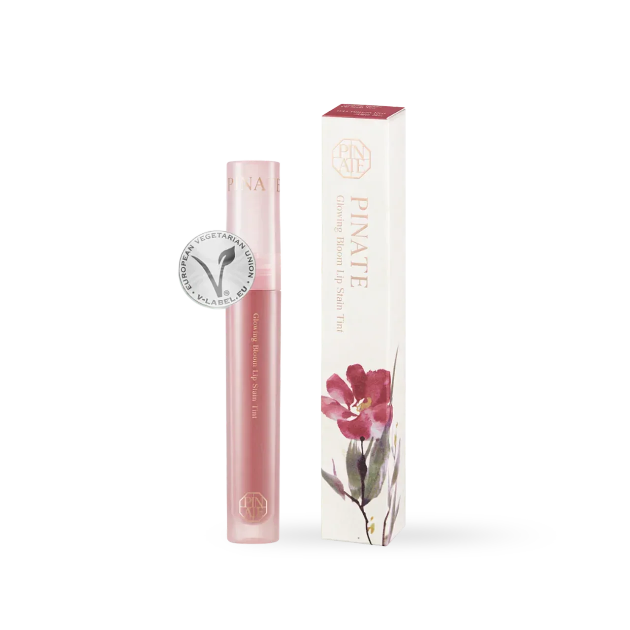 [Pinate] Glowing Bloom Lip Stain - 04 Crimson Red