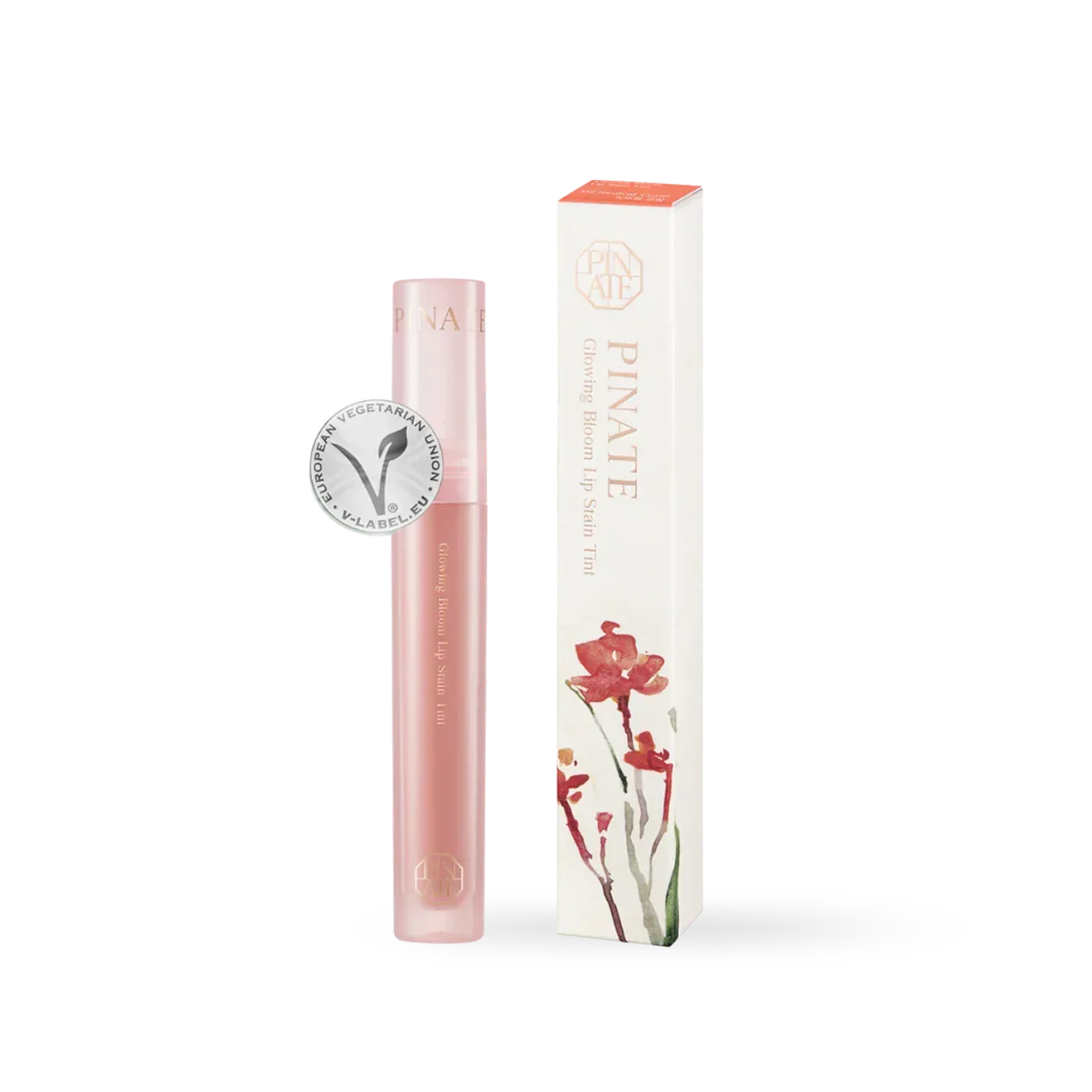 [Pinate] Glowing Bloom Lip Stain - 02 Neutral Coral