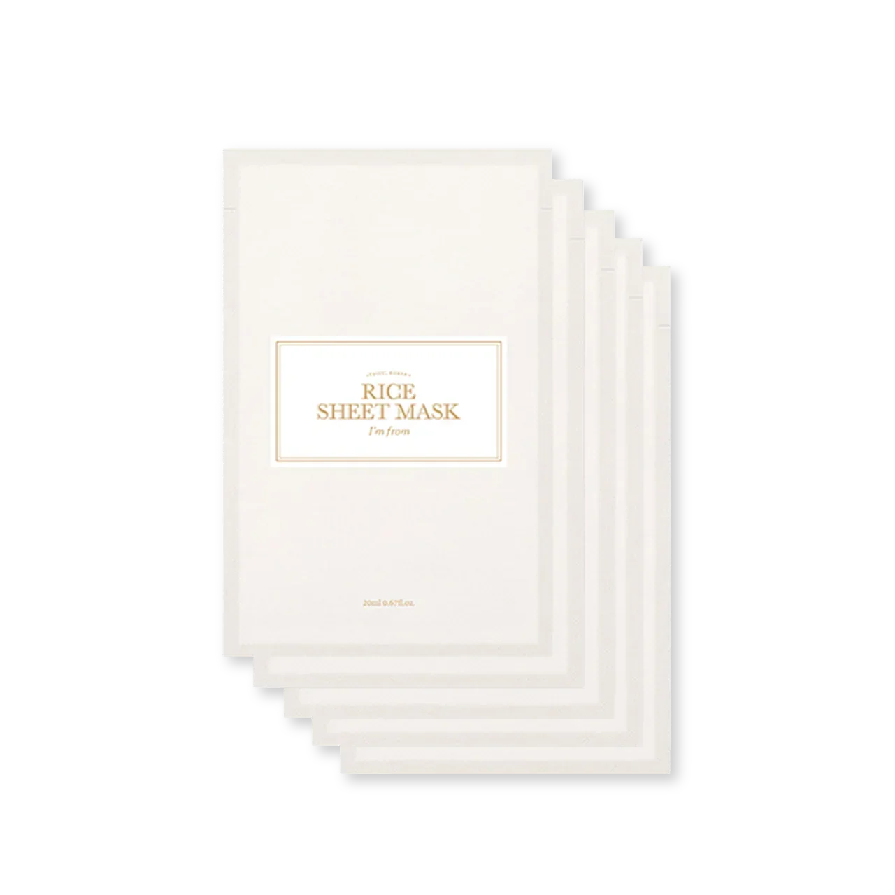 [ImFrom] Rice Sheet mask Set (5ea)