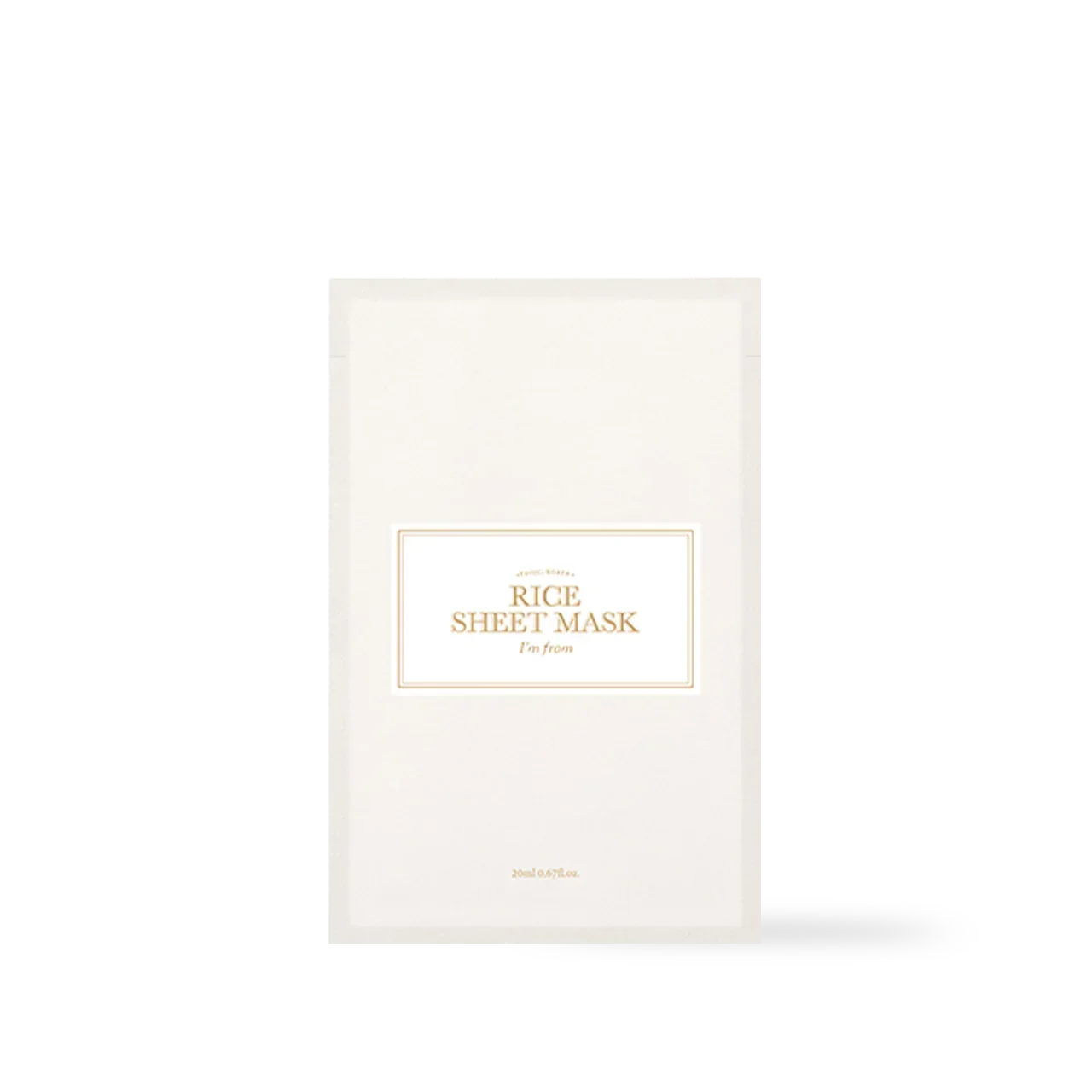 [ImFrom] Rice Sheet mask 20ml (1ea)
