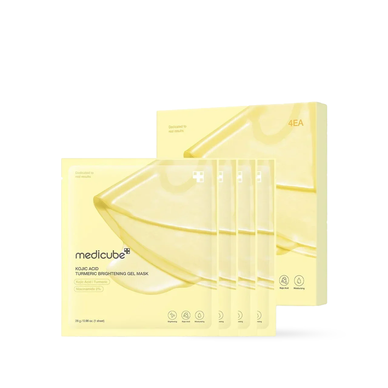 [Medicube] Kojic Acid Turmeric Brightening Gel Mask 4EA