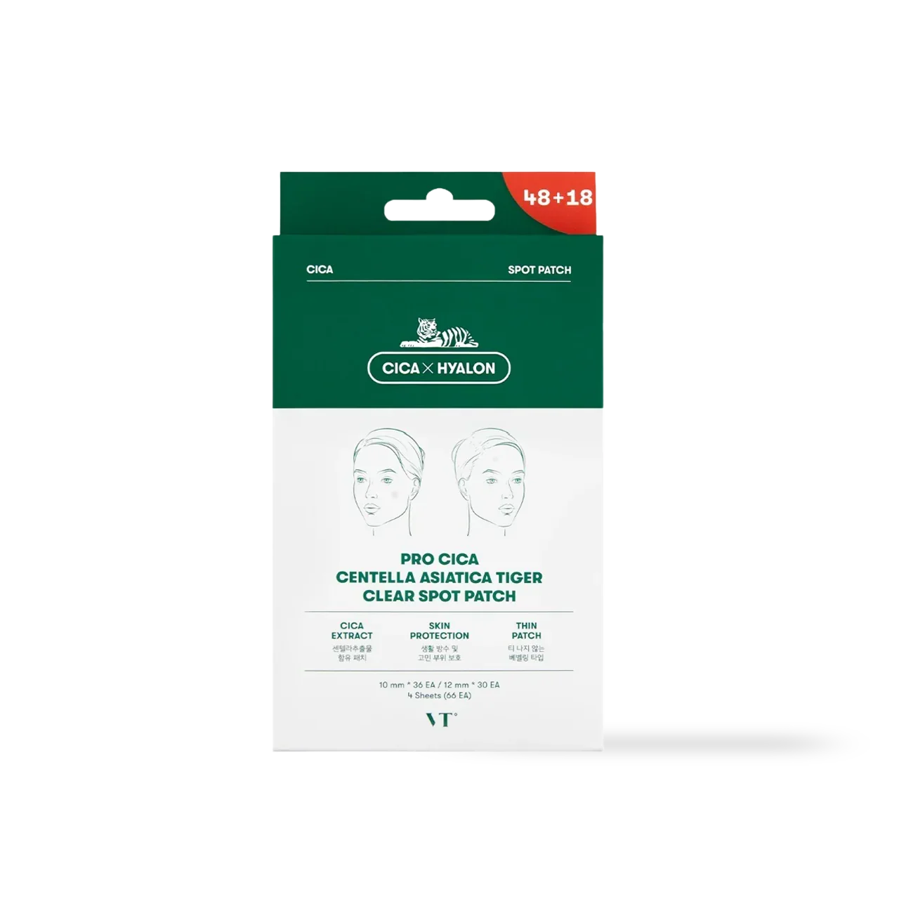 [VT Cosmetics] PRO CICA Centella Asiatica Tiger Clear Spot Patch 66ea