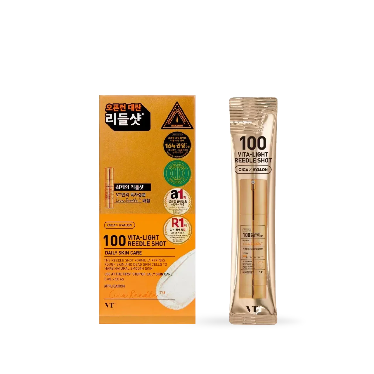 [VT Cosmetics] 100 VITA-LIGHT Reedle shot 10ea