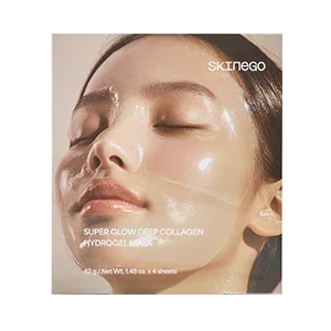 [Skinego] Super Glow Deep Collagen Hydrogel Mask 4ea