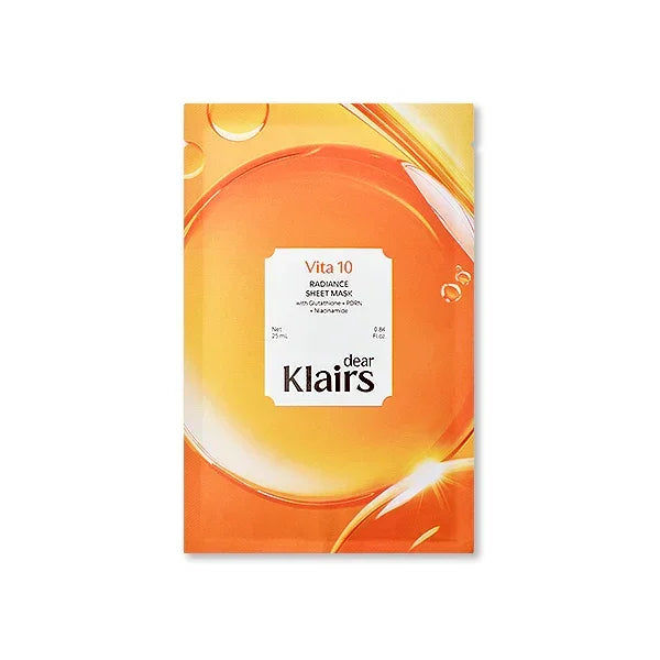 [Dear,Klairs] Vita 10 Radiance Sheet Mask 5ea