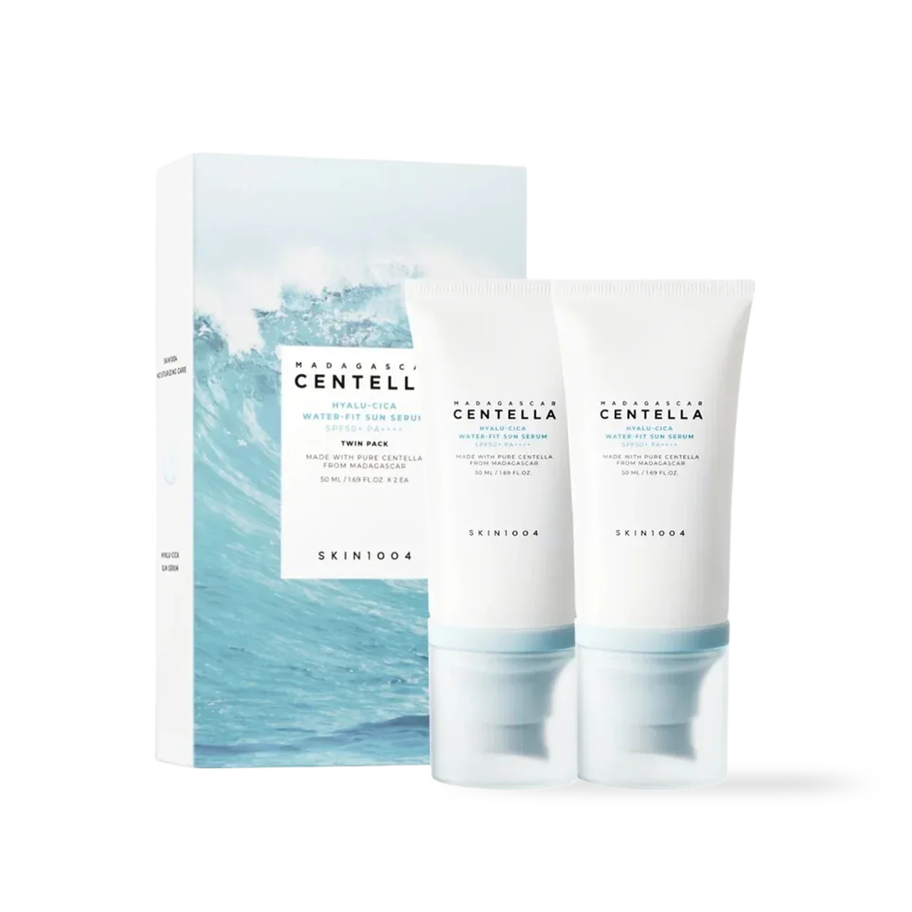 [Skin1004] Madagascar Centella Hyalu-Cica Water-Fit Sun Serum Twin Pack 50ml*2