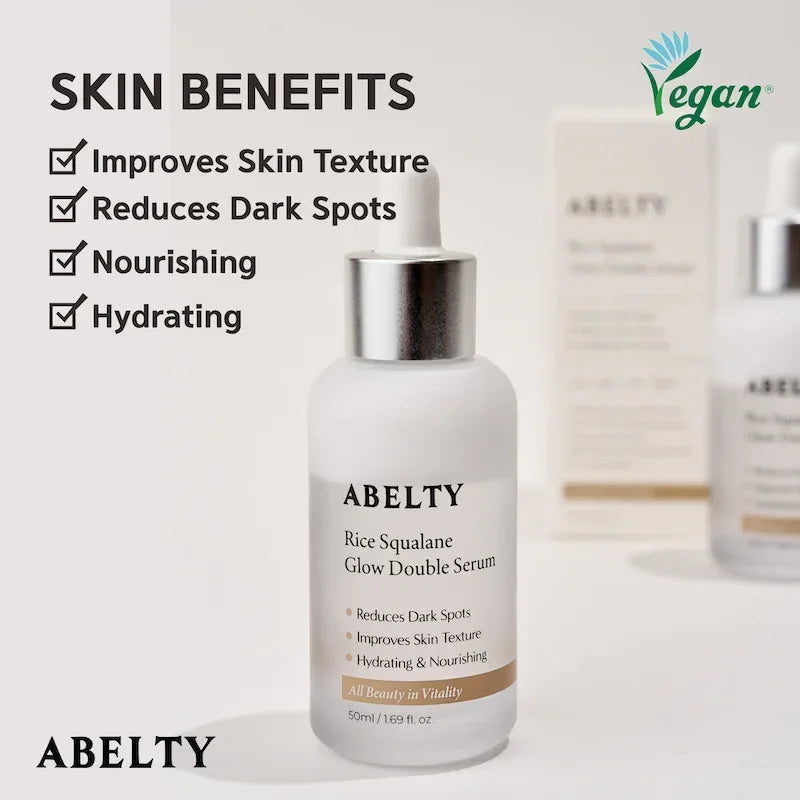 [Abelty] Rice Squalane Glow Double Serum 50ml