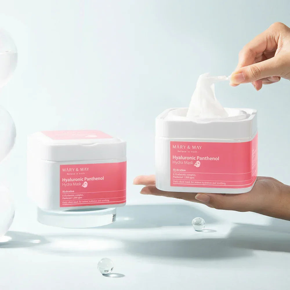 [Mary&May] Hyaluronic Panthenol Hydra Mask 30EA/400g