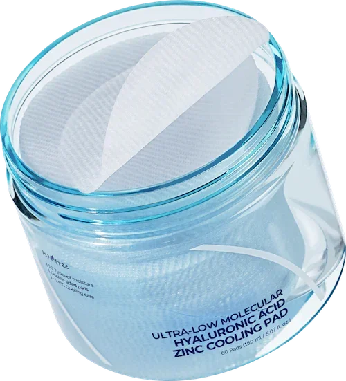 [Isntree] Ultra-Low Molecular Hyaluronic Acid Zinc Cooling Pad 150ml 60ea