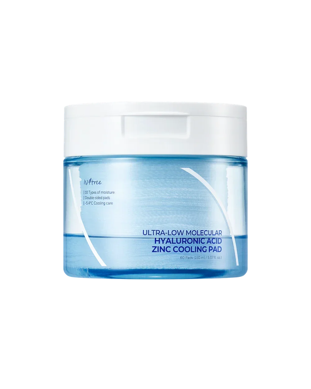 [Isntree] Ultra-Low Molecular Hyaluronic Acid Zinc Cooling Pad 150ml 60ea