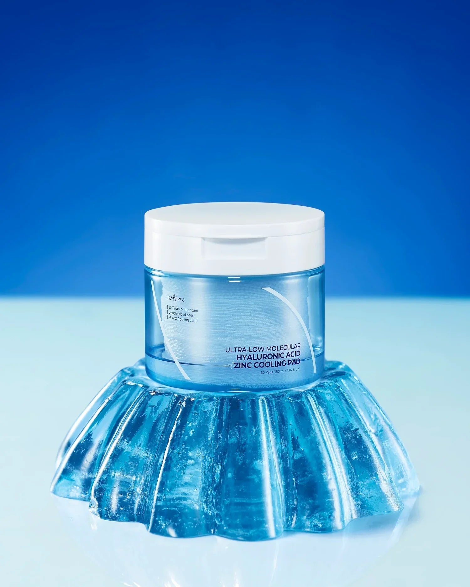 [Isntree] Ultra-Low Molecular Hyaluronic Acid Zinc Cooling Pad 150ml 60ea
