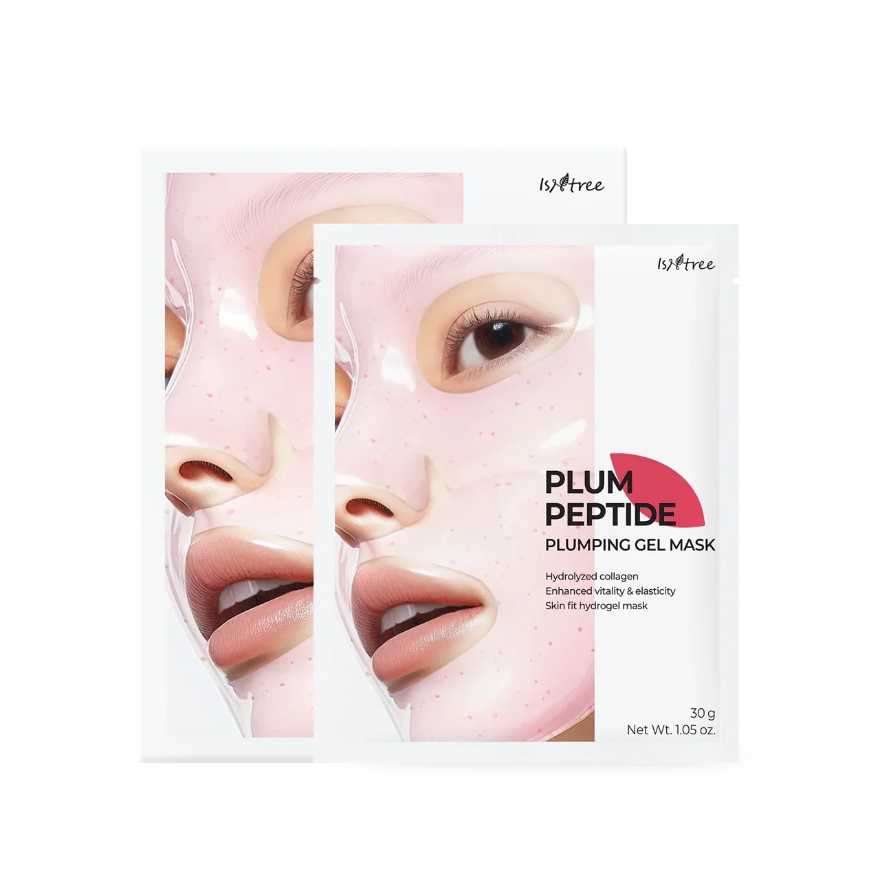 [Isntree] Plum Peptide Plumping Gel Mask 30g*4ea
