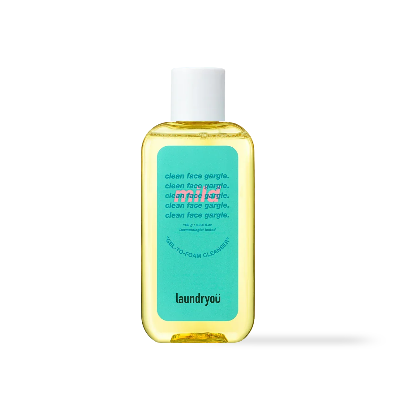 [Laundryou] Clean Face Gargle Gel-to-Foam Cleanser Mild 160g