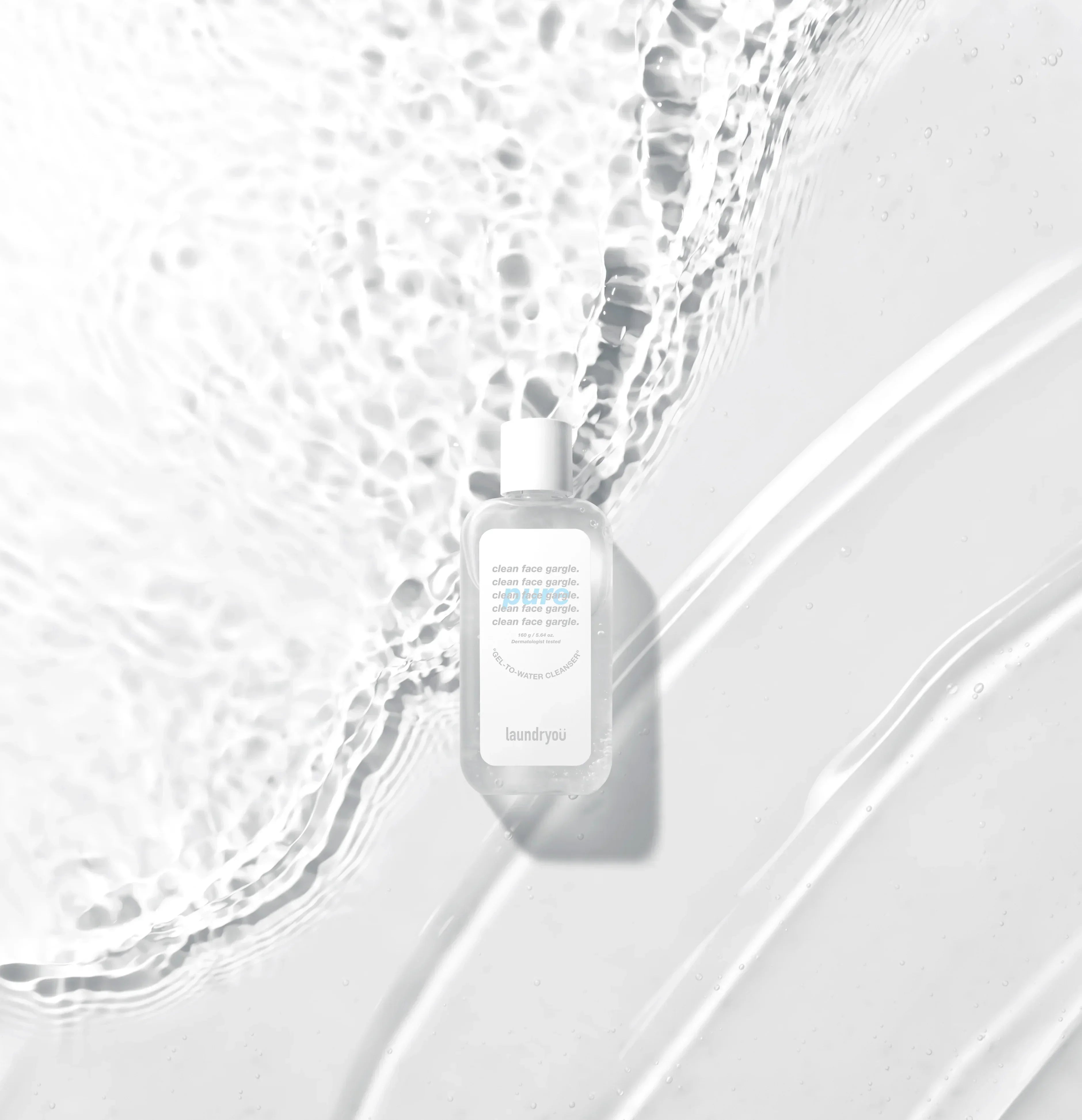 [Laundryou] Clean Face Gargle Gel-to-Foam Cleanser PURE 160g