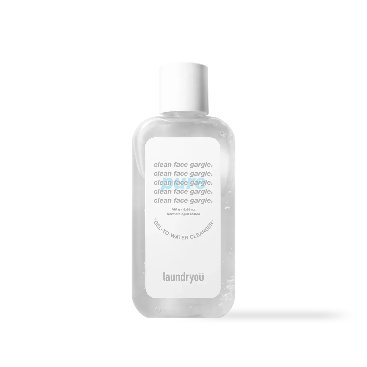 [Laundryou] Clean Face Gargle Gel-to-Foam Cleanser PURE 160g