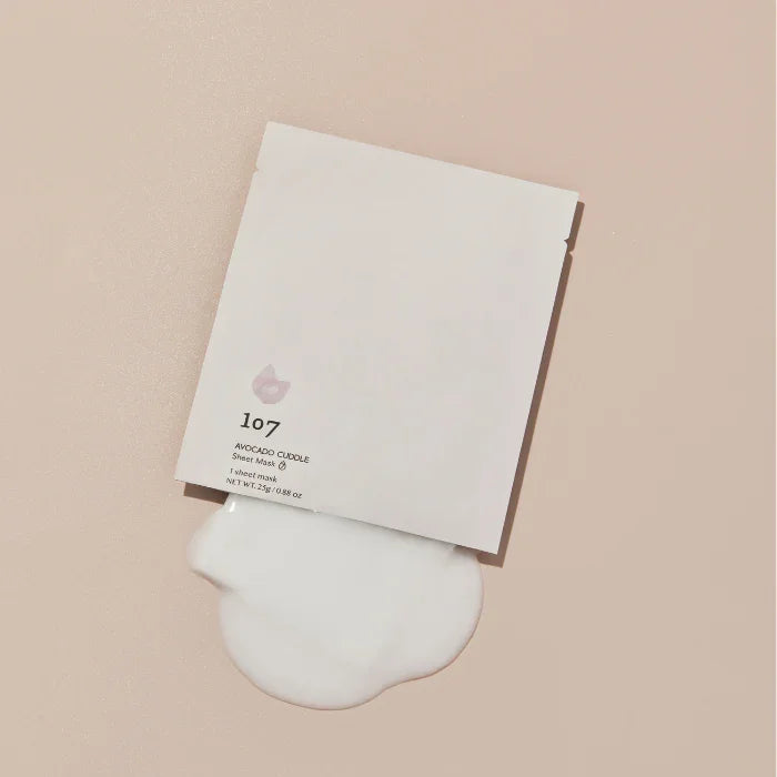 [107] AVOCADO CUDDLE Sheet Mask (5 sheets set) 25g*5sheets