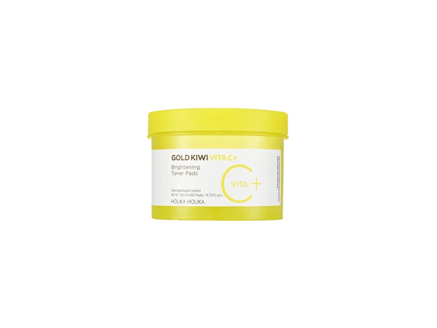 [HolikaHolika] Gold Kiwi Vita C Plus Brightening Toner Pad 80pcs