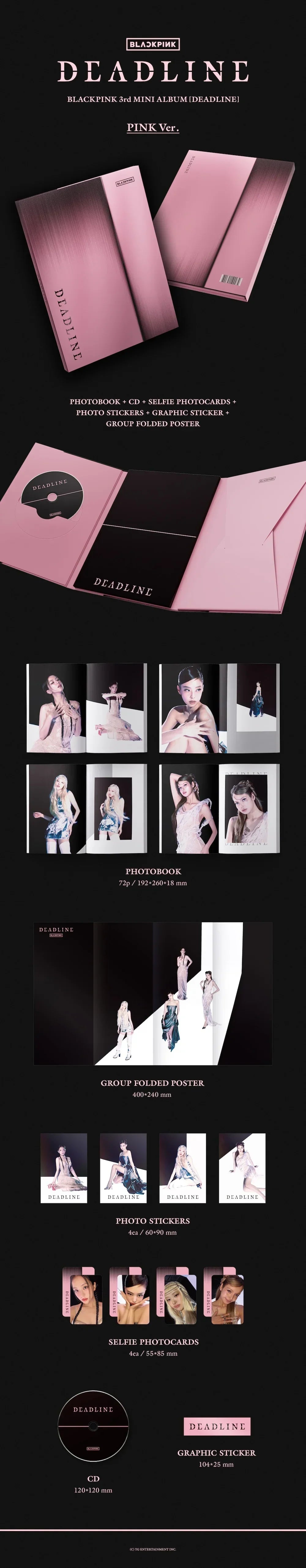 [BLACKPINK] BLACKPINK 3rd MINI ALBUM [DEADLINE] PINK Ver.