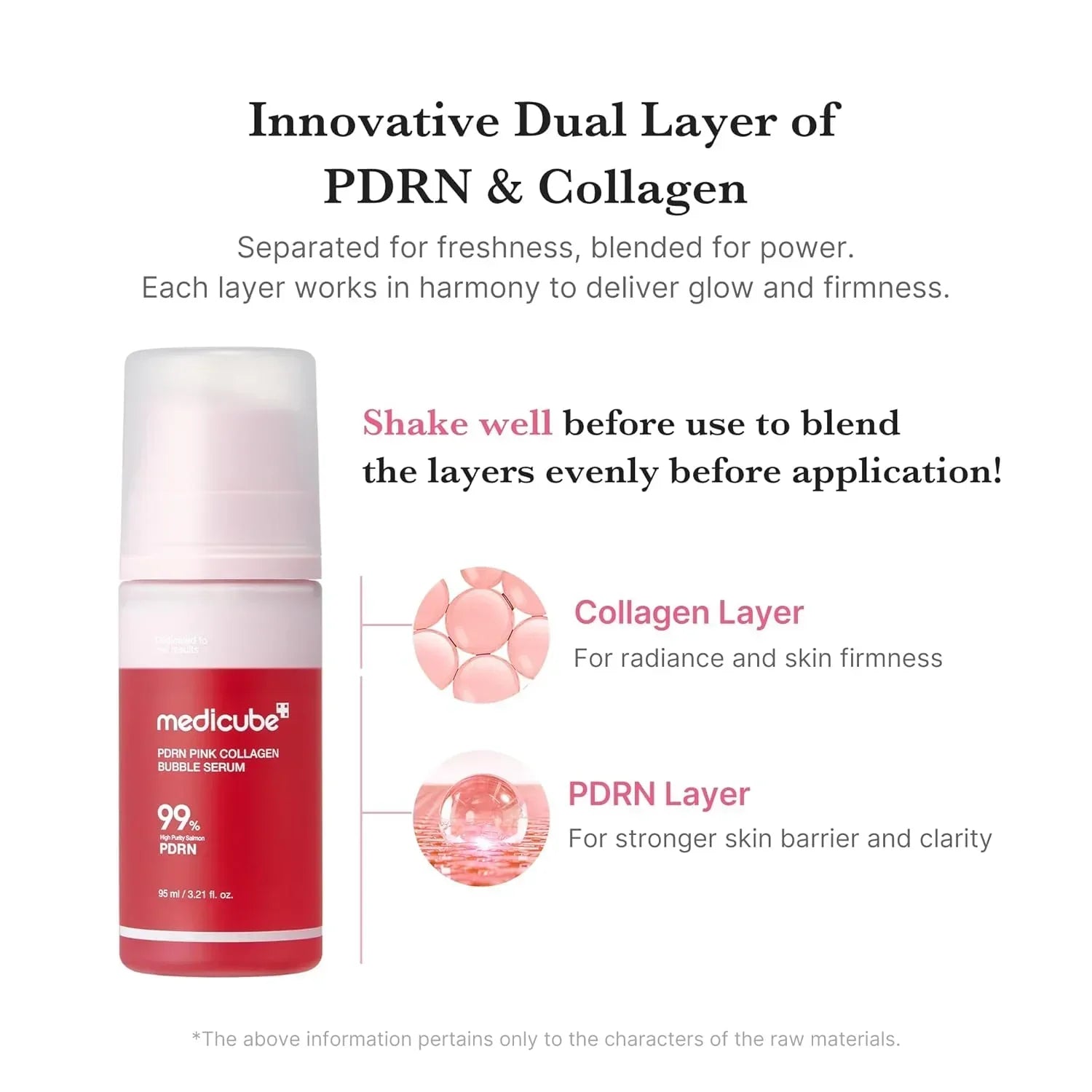 [Medicube] PDRN Pink Collagen Bubble Serum 95ml