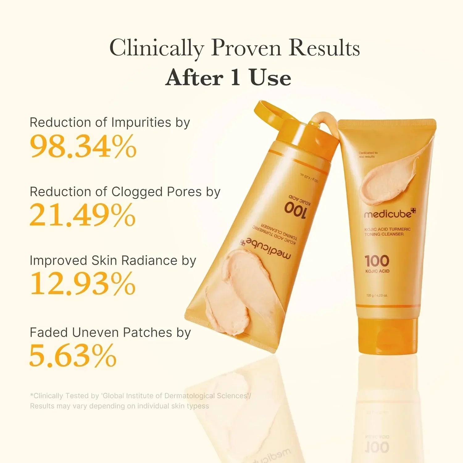 [Medicube] Kojic Acid Turmeric Toning Cleanser 120g