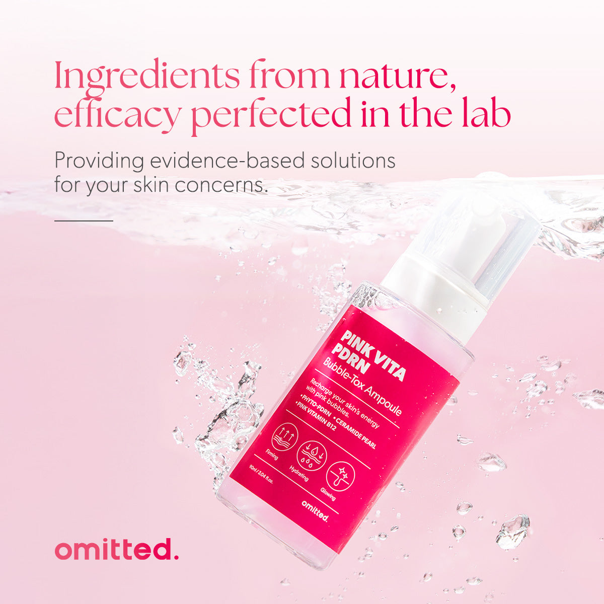 [Omitted] Pink Vita PDRN Bubble-Tox Ampoule 90ml
