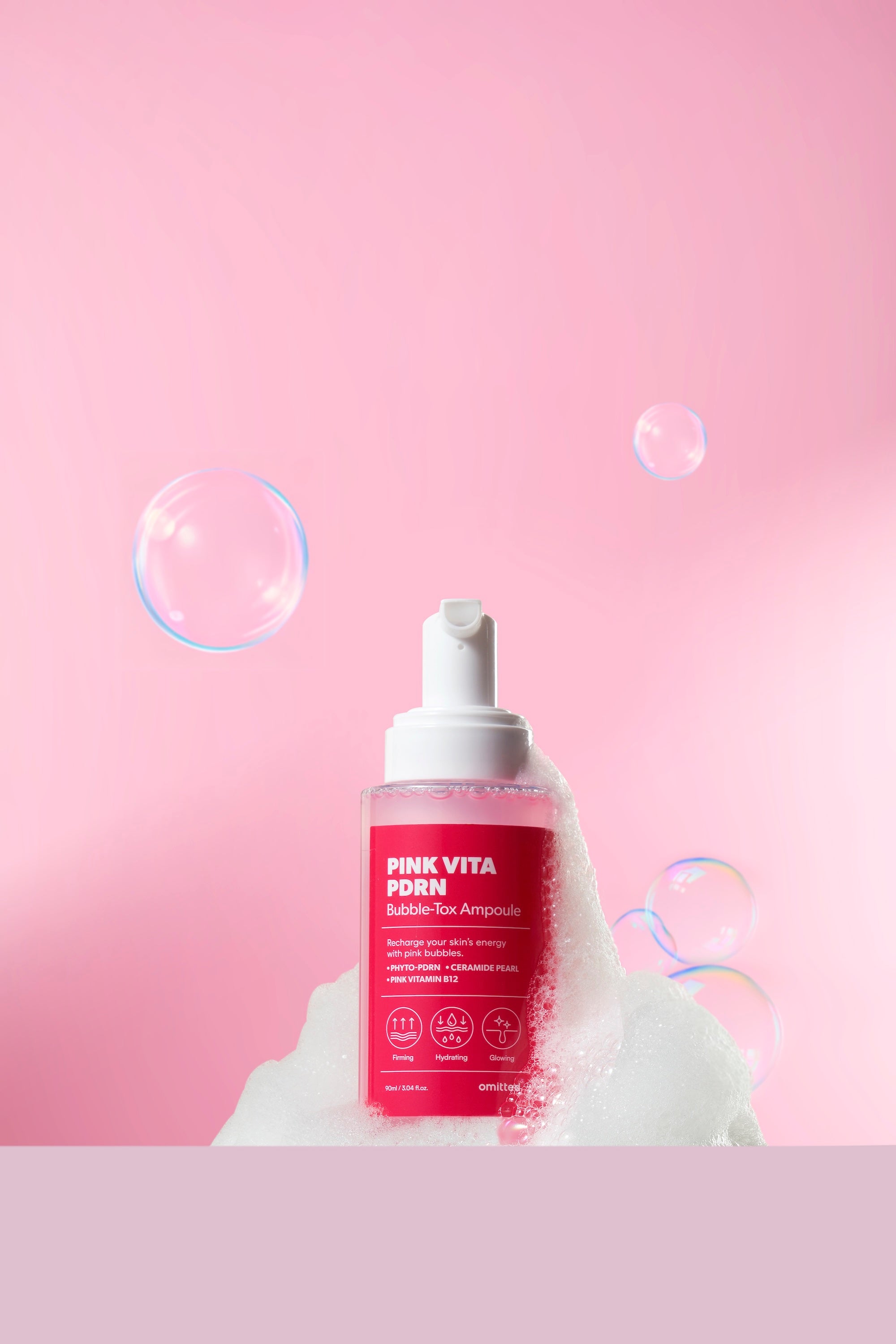 [Omitted] Pink Vita PDRN Bubble-Tox Ampoule 90ml