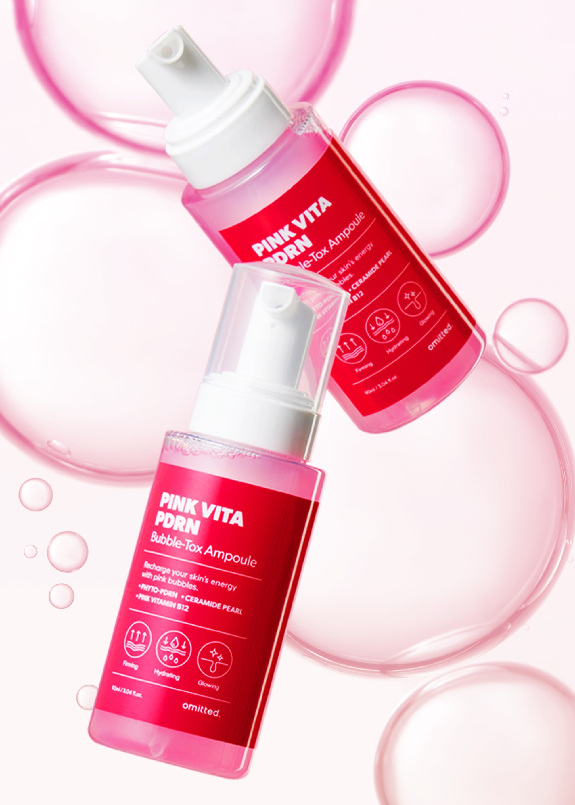 [Omitted] Pink Vita PDRN Bubble-Tox Ampoule 90ml